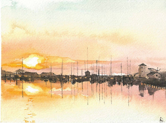 Sunset at Kilrush Marina